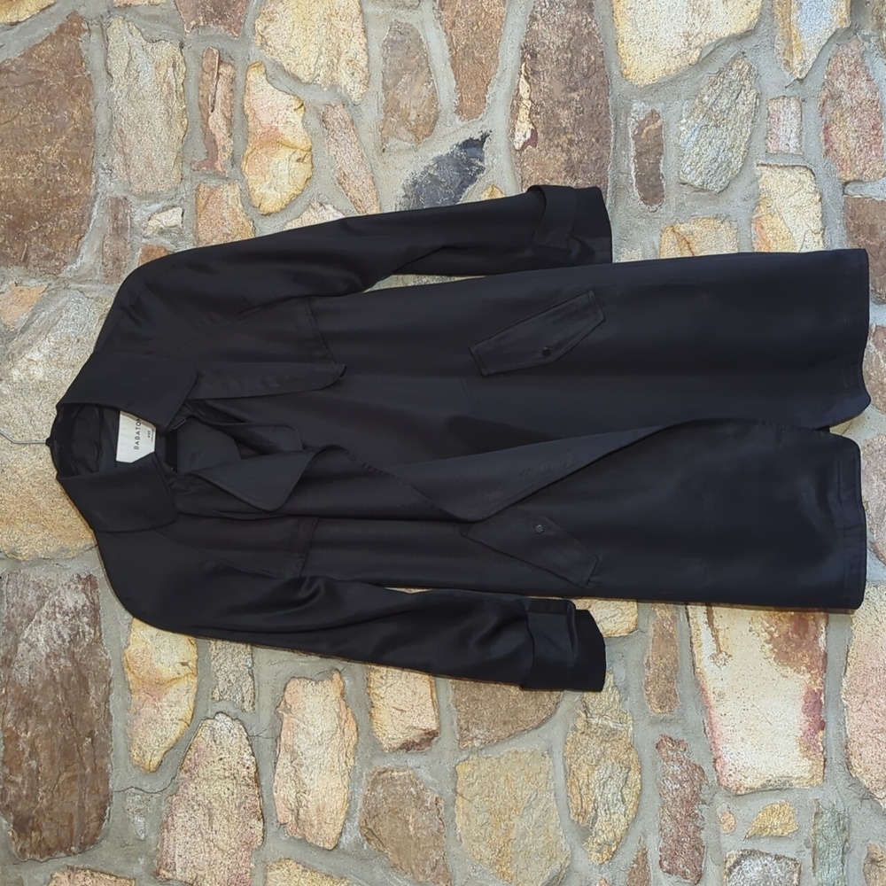 Aritizia Babaton Lawson Open Front Lyocell Trench Coat - Picture 3 of 12